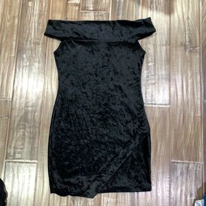 Black mini dress